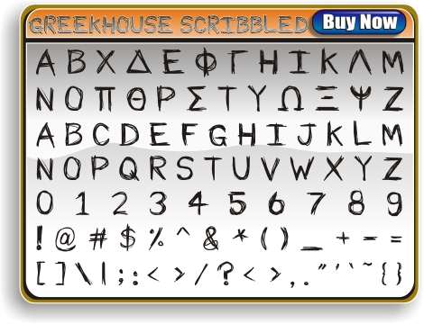 Greekhouse Scribbled Font