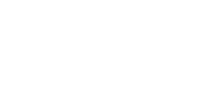 Greek Skript Font - GreekHouse of Fonts